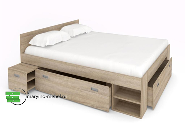 Кровать Фокус с ящиками - купить в интернет-магазине с бесплатной доставкой в Москве